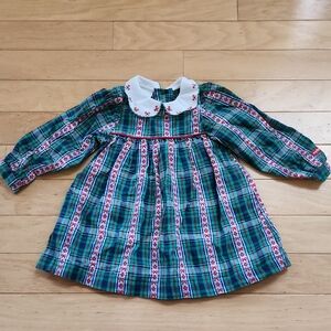 Vintage Baby B'gosh Plaid Dress 24 Months